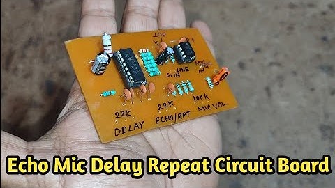 Echo Mic Delay Repeat Circuit Board