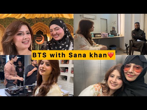 BTS with Sana Khan (Vlog) ❤️| Arishfa khan