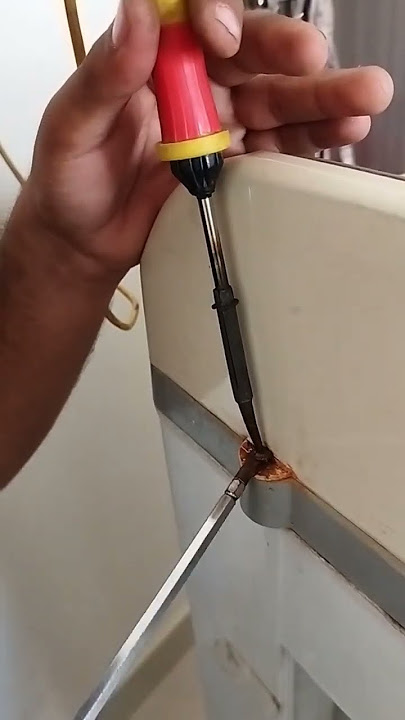 #shorts how to open washing machine rusted screw #youtubeshorts