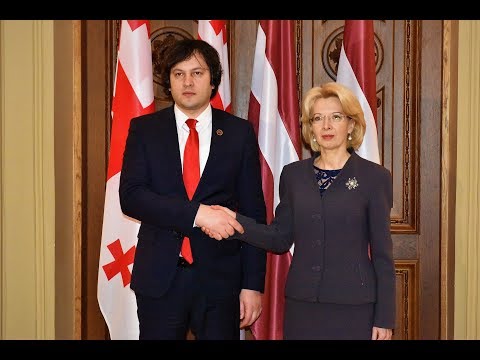 ირაკლი კობახიძე ლატვიის რესპუბლიკის სეიმის თავმჯდომარეს შეხვდა