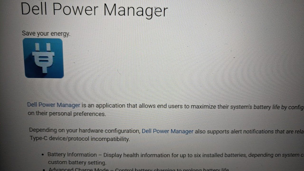 Dell Power Manager | #TechspertHelp - YouTube