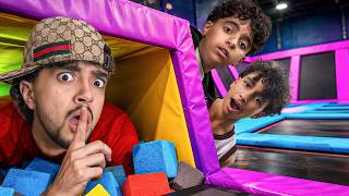 GIANT HIDE AND SEEK IN A TRAMPOLINE PARK (we got lost...)