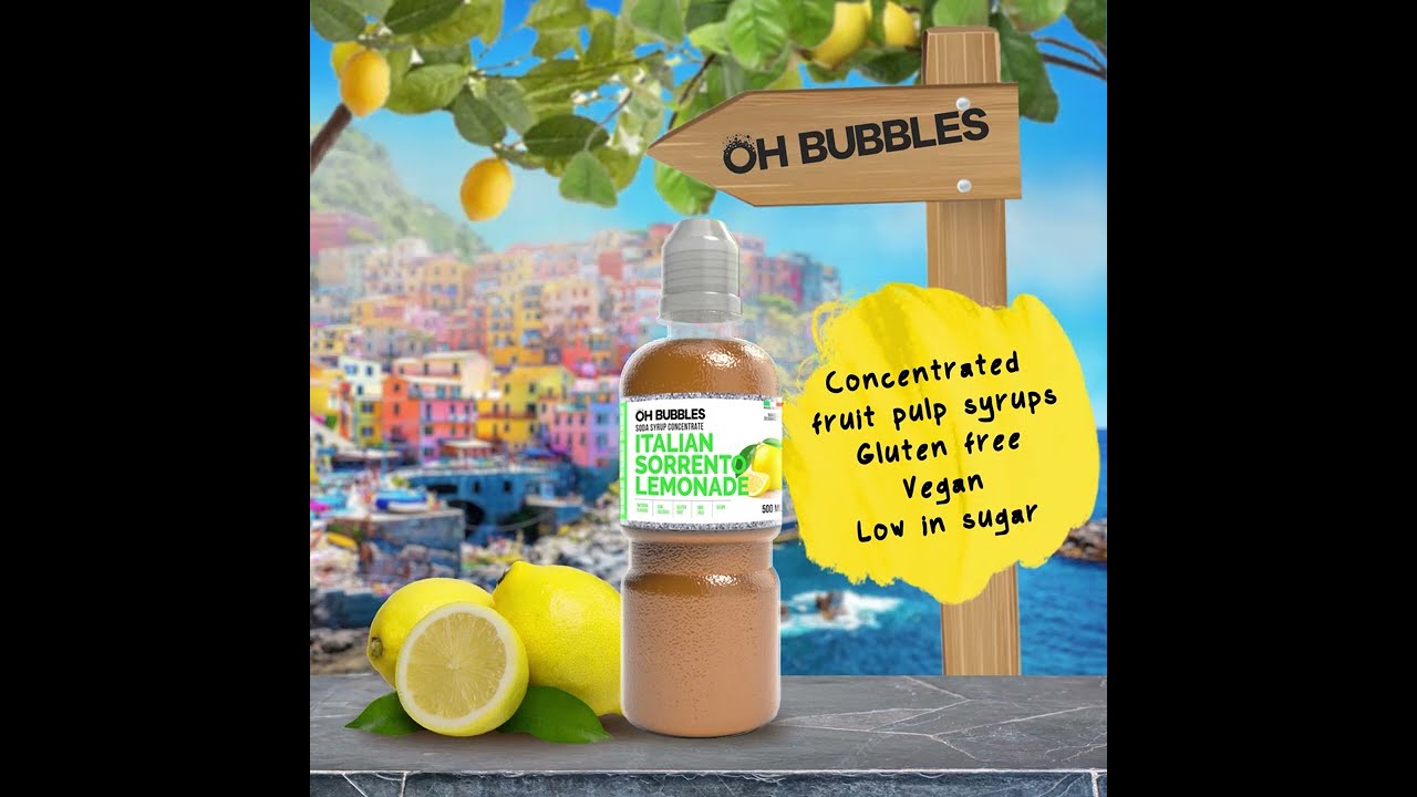 OhBubbles Italian Sorrento Lemonade All Natural Soda Syrup YouTube