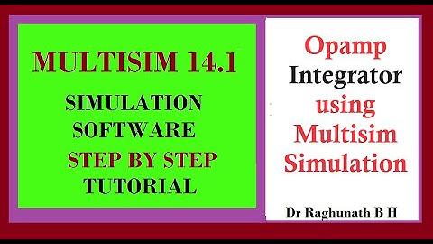 Integrator using Opamp.   multisim tool simulation