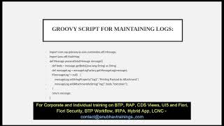 How to use groovy script in CPI | Access Groovy script from SAP CPI  | Groovy in SAP CPI