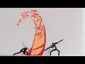 Red vs blue stickman fight flipbook animation  stopmotion 