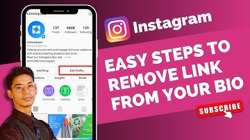 How to Remove Link from Instagram Bio !