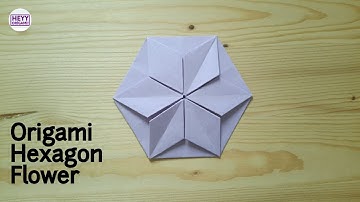 Origami Hexagon Flower Tutorial