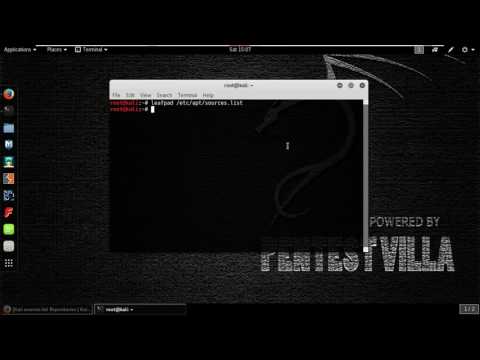 How To change Kali Rolling Source list