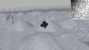 Robot Navigation of Environments with Unknown Rough Terrain Using Deep Reinforcement Learning