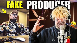 Fake STUDIO PRODUCER Prank on a SoundCloud RAPPER!! (MUST WATCH)