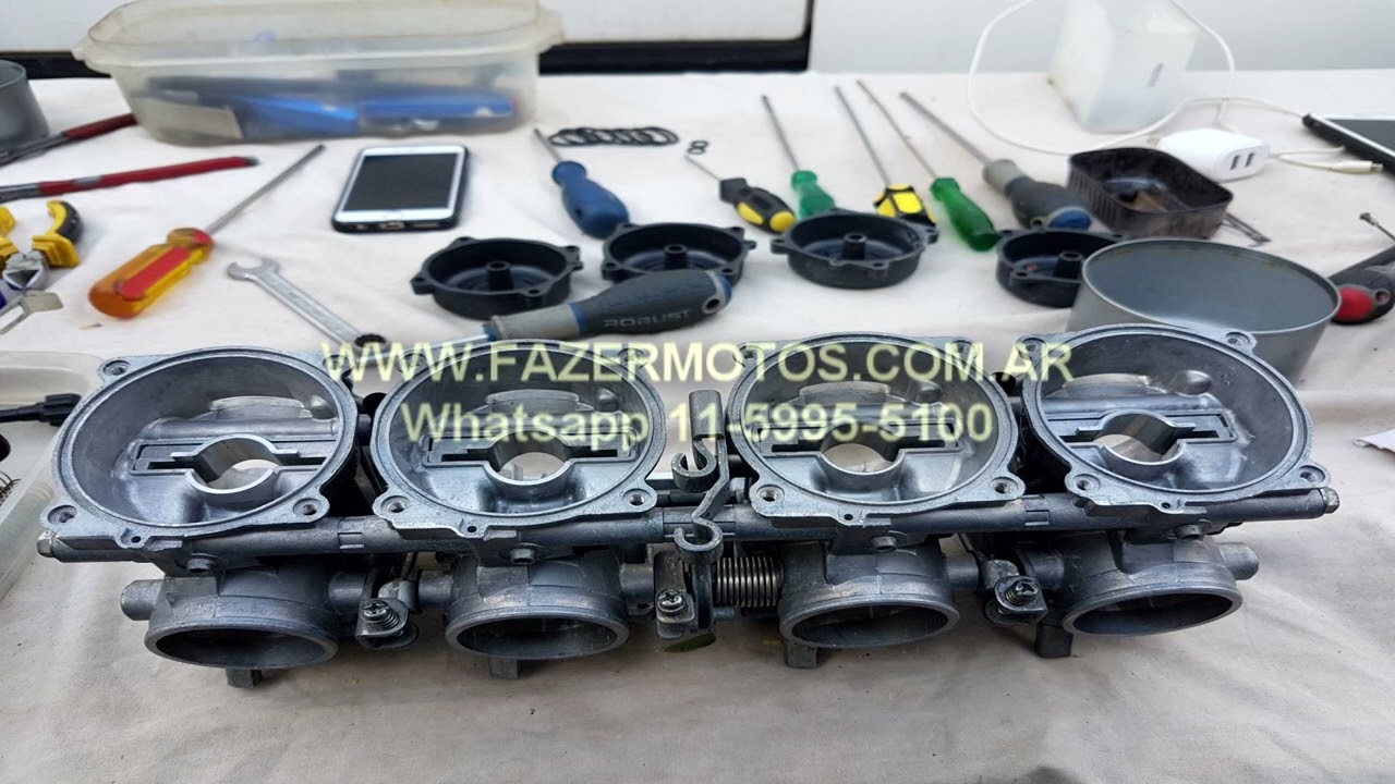 Limpieza carburadores Kawasaki ZX11 - YouTube