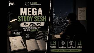study and pushups | 3 hours | rain sounds