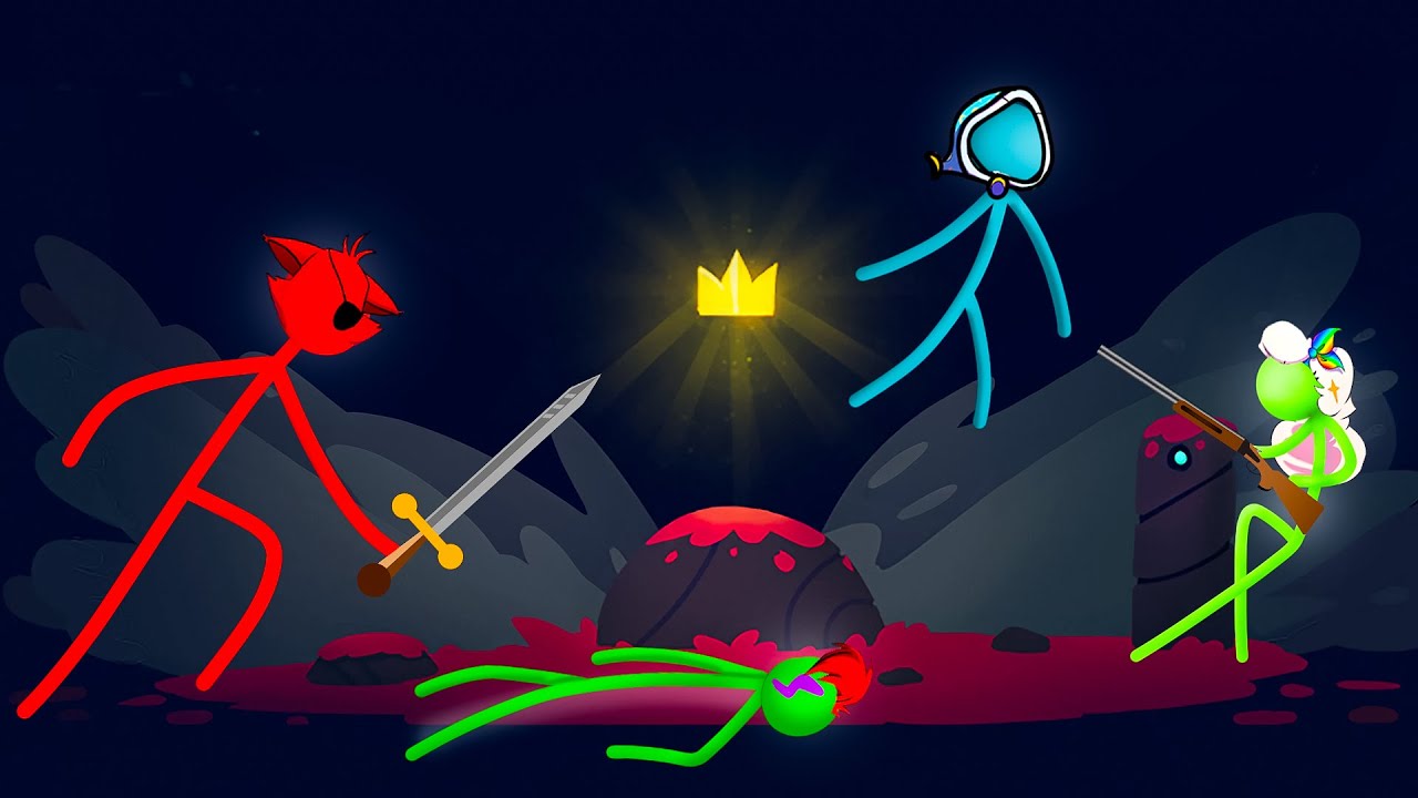 SAY YOU'RE SORRY in Stick Fight with Monty and Foxy!