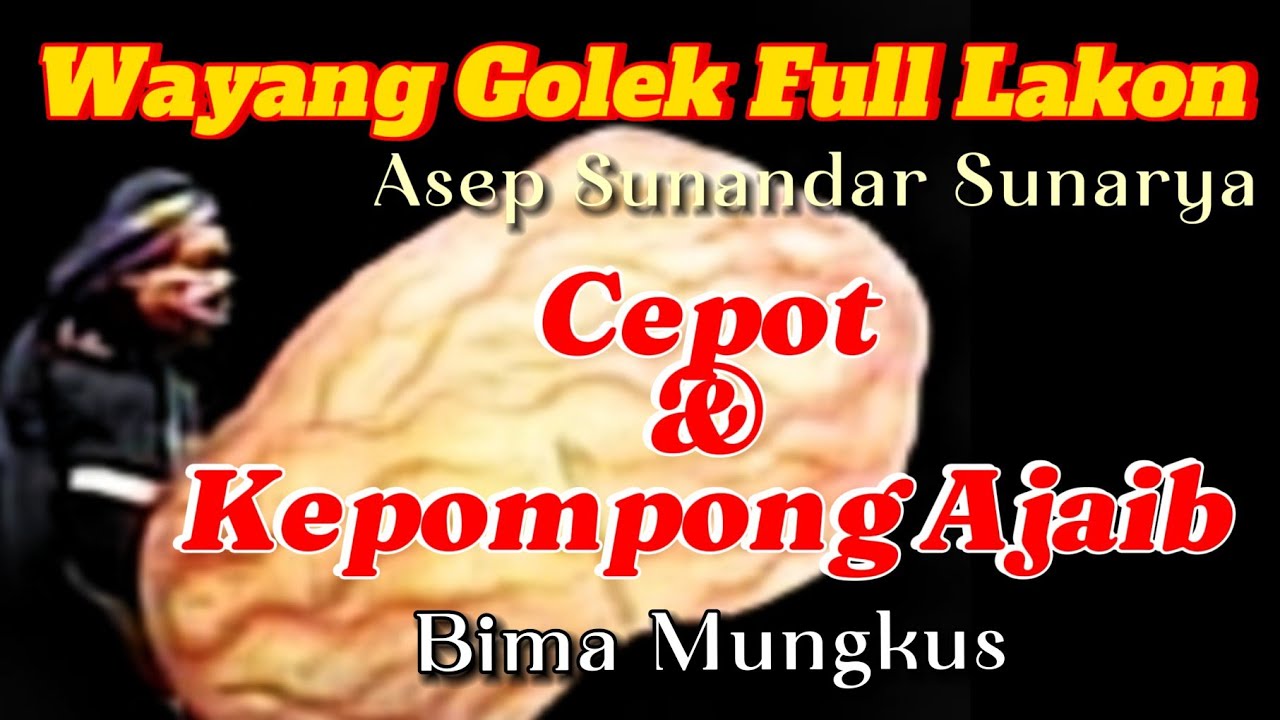 Cepot & Kepompong Ajaib Bima Mungkus Wayang Golek Asep Sunandar Sunarya