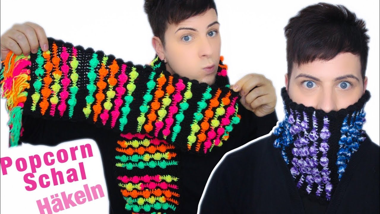 Color Blocking Popcron Schal Loop Kragenwärmer