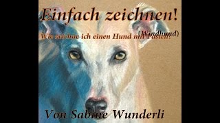 Hund zeichnen, wie zeichne Hund mit Pastell, Windhund, Wie Tiere zeichnen, Pastellzeichnen screenshot 5