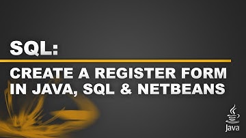 Getting Started with SQL Part 2 - Register Page in Netbeans