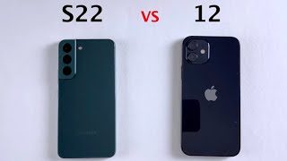 SAMSUNG S22 vs iPhone 12 | SPEED TEST