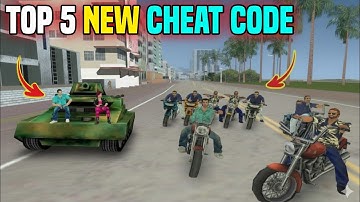 GTA Vice City Top 5 New Cheat Codes | SHAKEEL GTA