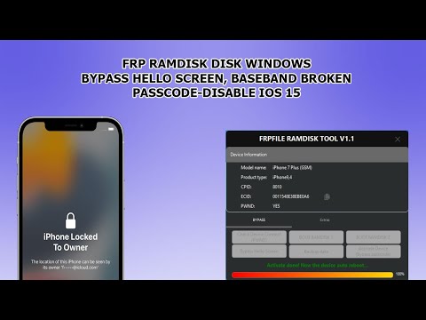 Windows Tool Bypass Hello Screen IOS 15 without jailbreak auto fix Driver