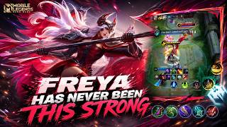 FREYA HAS NEVER BEEN THIS STRONG! 🔥 INSANE DAMAGE BUILD | Mobile Legends Bang Bang
