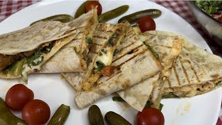 Healthy Chicken Quesadilla Recipe-وصفة كاساديا الدجاج الصحية | سهلة ولذيذة