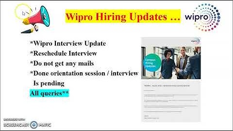 Wipro Interview Reschedule Mail | Wipro Hiring updates | Wipro 2022 batch | Wipro interview updates.