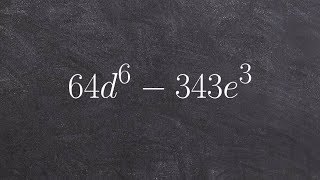 Factoring a binomial using the difference of two cubes