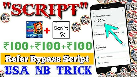 Top Quiz USA Number Refer Script 😱 Refer Bypass Script || Online Script !! Free Paytm Cash