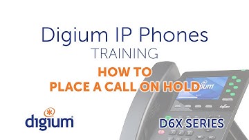 Digium IP Phones Training | 05 How to Place a Call on Hold  | D6X series