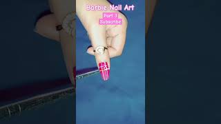 Barbie Pink Plaid Nail Art?P3 nailart nail barbiedoll shorts barbie subscribe trending viral