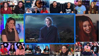 Youtubers React To Anakin Skywalker Cameo | AHSOKA Ep8 Ahsoka \& Sabine Sense Anakin Reaction Mashup