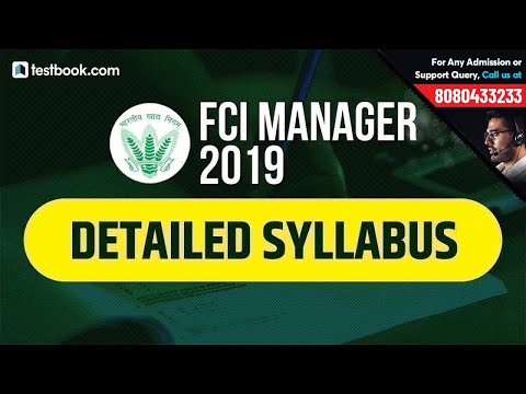 FCI Manager Exam Pattern 2019 | FCI Manager Phase 1 & Phase 2 Paper Pattern | FCI 2019 Syllabus