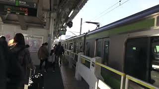 横浜線E２３３系各駅停車東神奈川行き菊名駅発車シーン2021.11.27.