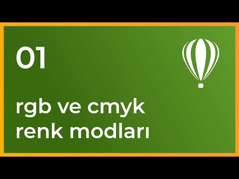 Corel Draw Dersleri - 1 - Başlangıç, RGB ve CMYK Modları