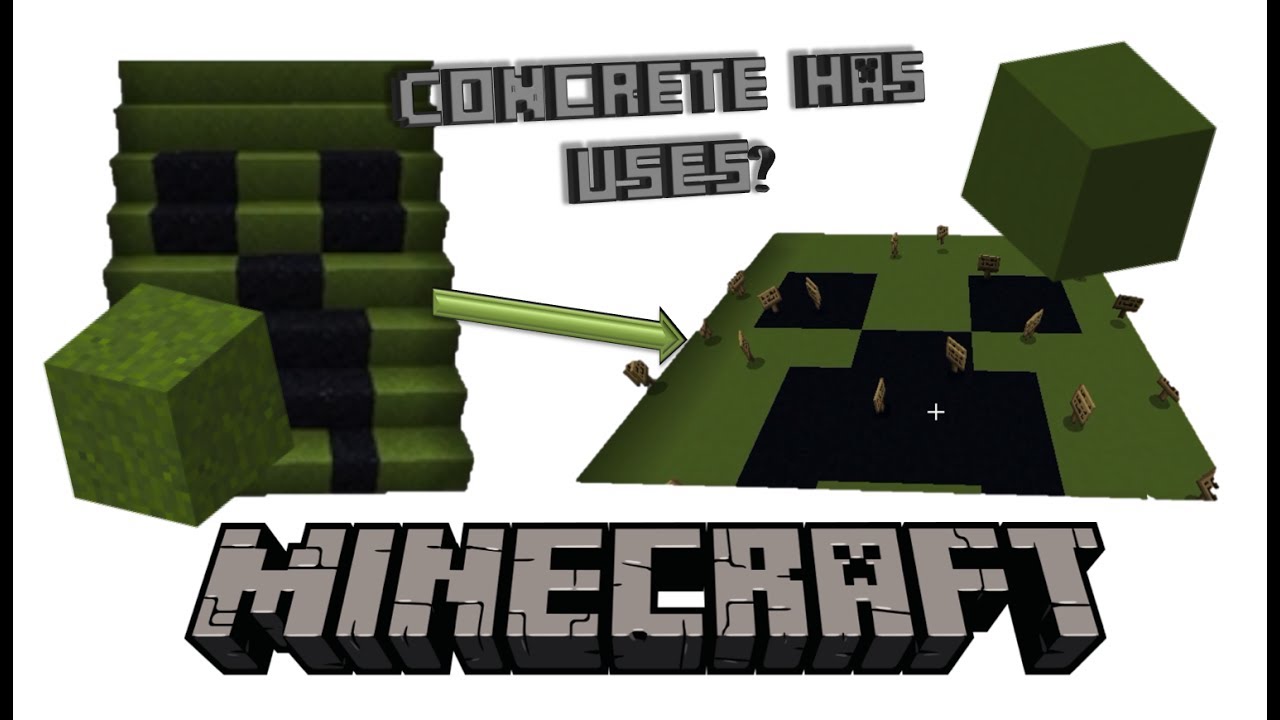 5 Ways to use Concrete Powder in Minecraft - YouTube