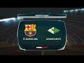 Barcelona vs an green white  goals