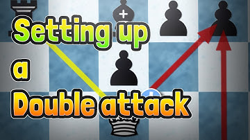 Setting up a double attack | Chess Shorts #chess #shorts