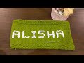 How to write Alphabet , Letters , Name on knitting | Duplicate Stitch