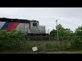 (HD) 2 NJT trains in Hammonton NJ. 5/12/2024.