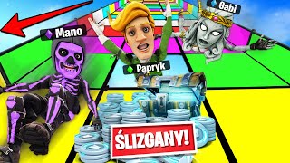 Najtrudniejszy ŚLIZGANY PARKOUR o LOOT w Fortnite ... (wielkie NERWY!)