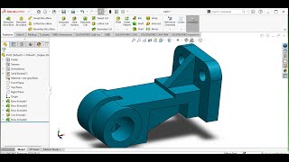 3D modeling tutorial for practice in SolidWorks 2024