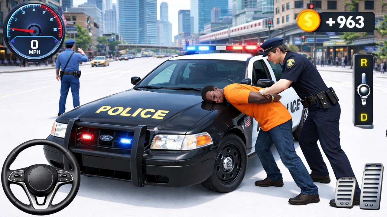 OUT OF CONTROL Police Cars - Real Cop With Ride Simulator Chase 3D - Android Gameplay