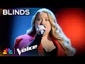 Jackie Romeo Owns the Stage Singing "Flowers" by Miley Cyrus | The Voice Blind Auditions | NBC