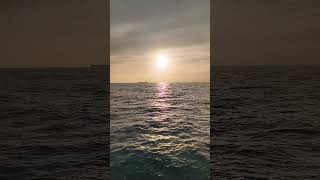 See how it looks like at 6 45 pm in North Atlantic Ocean 🌊 | Sunset |