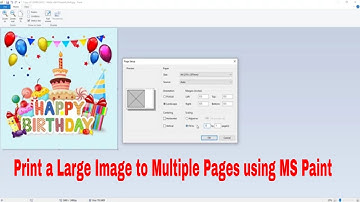 How to Print a Large Image to Multiple Pages using MS Paint