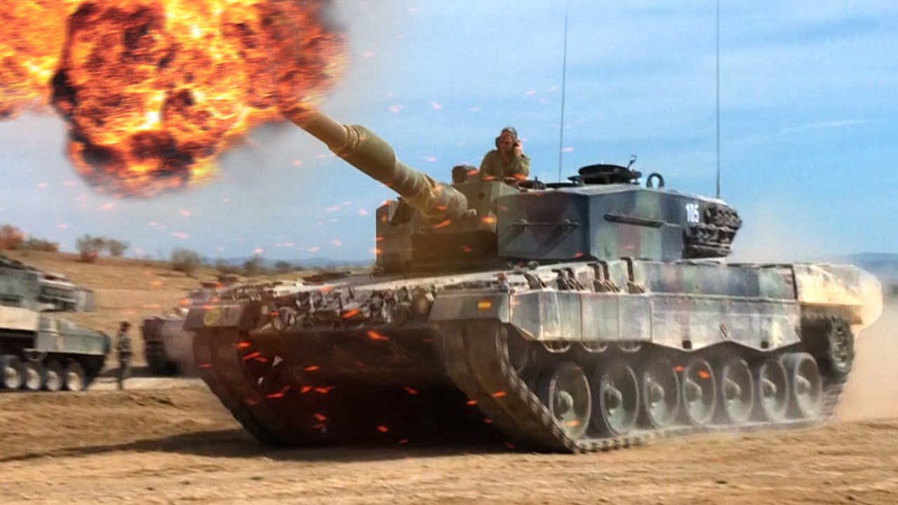 Military Training of Ukrainian Tank Crews In Spain On Leopard 2 Tanks