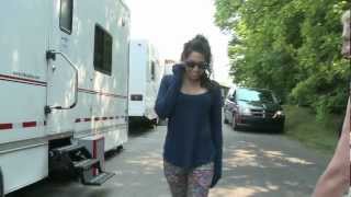 Meaghan Rath Day 1 on set of Being Human 3