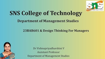 DT-Based Generating Ideas & Identifying Top Three Ideas | DTM | SNS Institutions